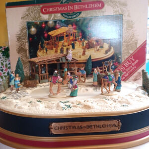Vintage Mr Christmas Musical Christmas in Bethlehem Animated Nativity